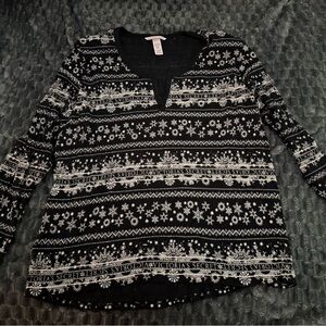 Victoria's Secret Black and White Women’s Pajama Set